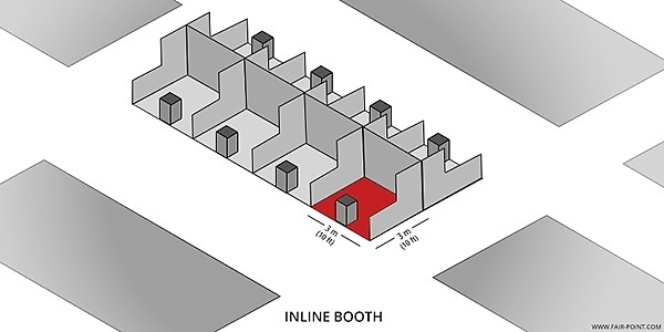 Inline trade show booth type