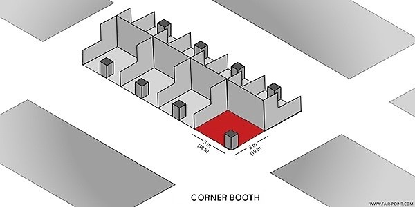 Corner trade show booth type